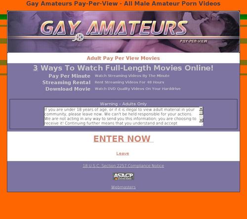 gay amateurs pay per view